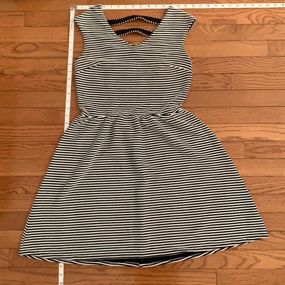Adorable micro striped midi, sleeveless, summer dress